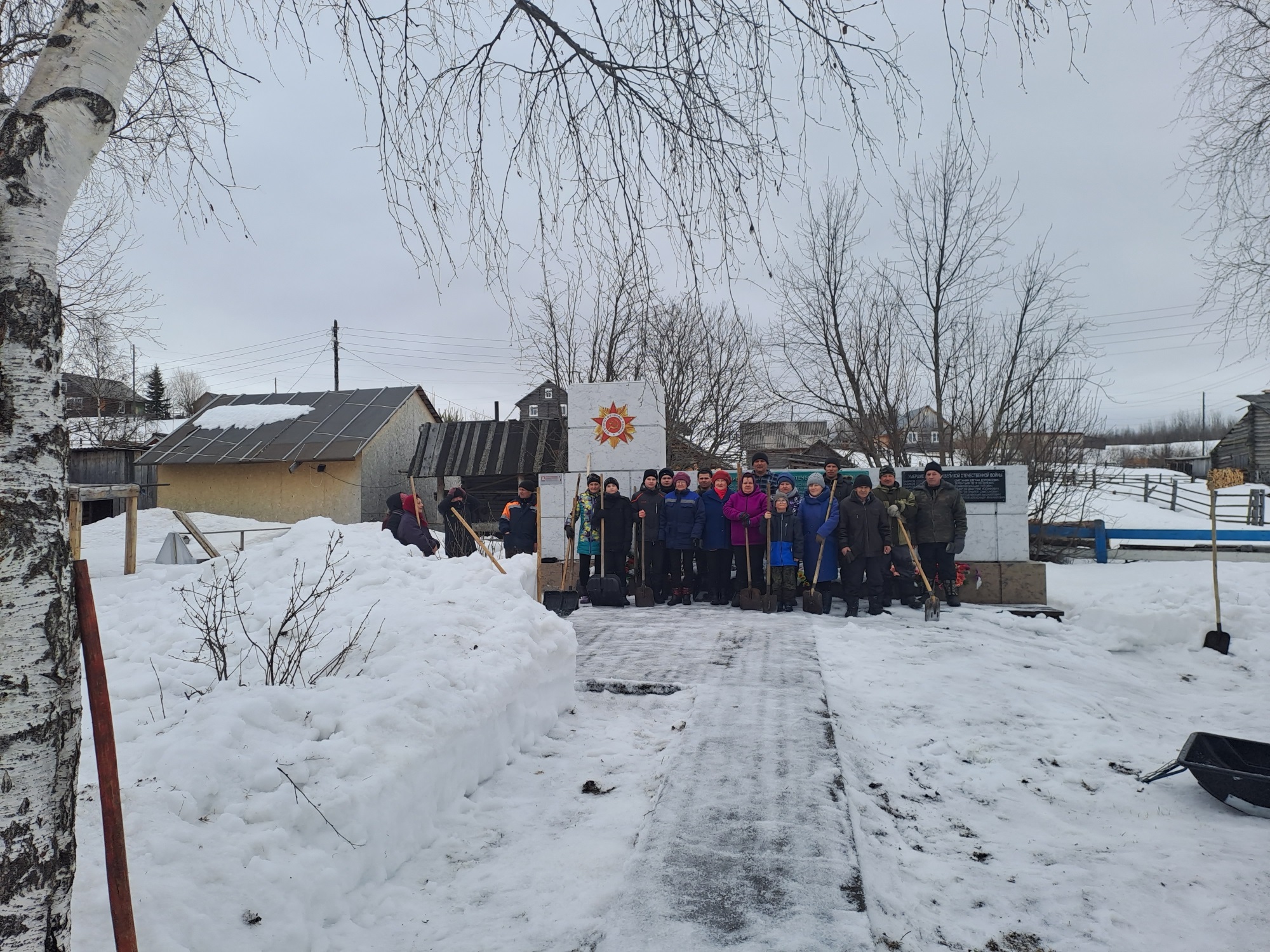 Подготовка к празднованию Дня Победы.