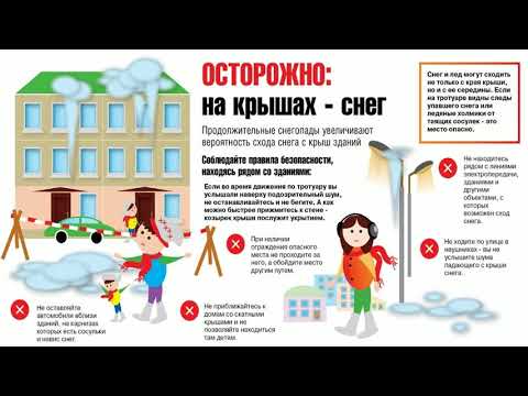 Очистка кровли зданий и сооружений.