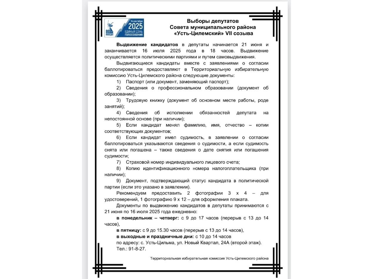 Выборы депутатов Совета муниципального района.